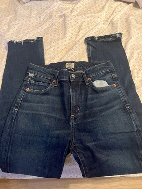 Citizens Of Humanity Dark Indigo Straight Jeans